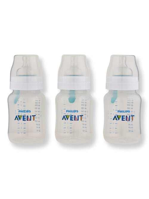Philips Avent Philips Avent Anti-Colic Bottle With AirFree Vent Clear Baby Bottles 9 oz 3 Ct 