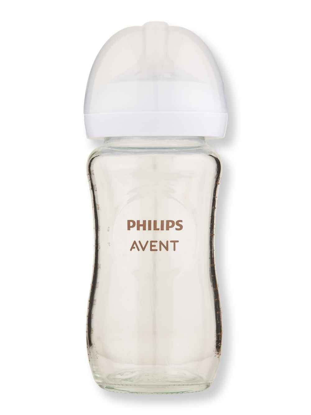 Philips Avent Philips Avent Glass Natural Baby Bottle With Natural Response Nipple 8 oz Baby Bottles 