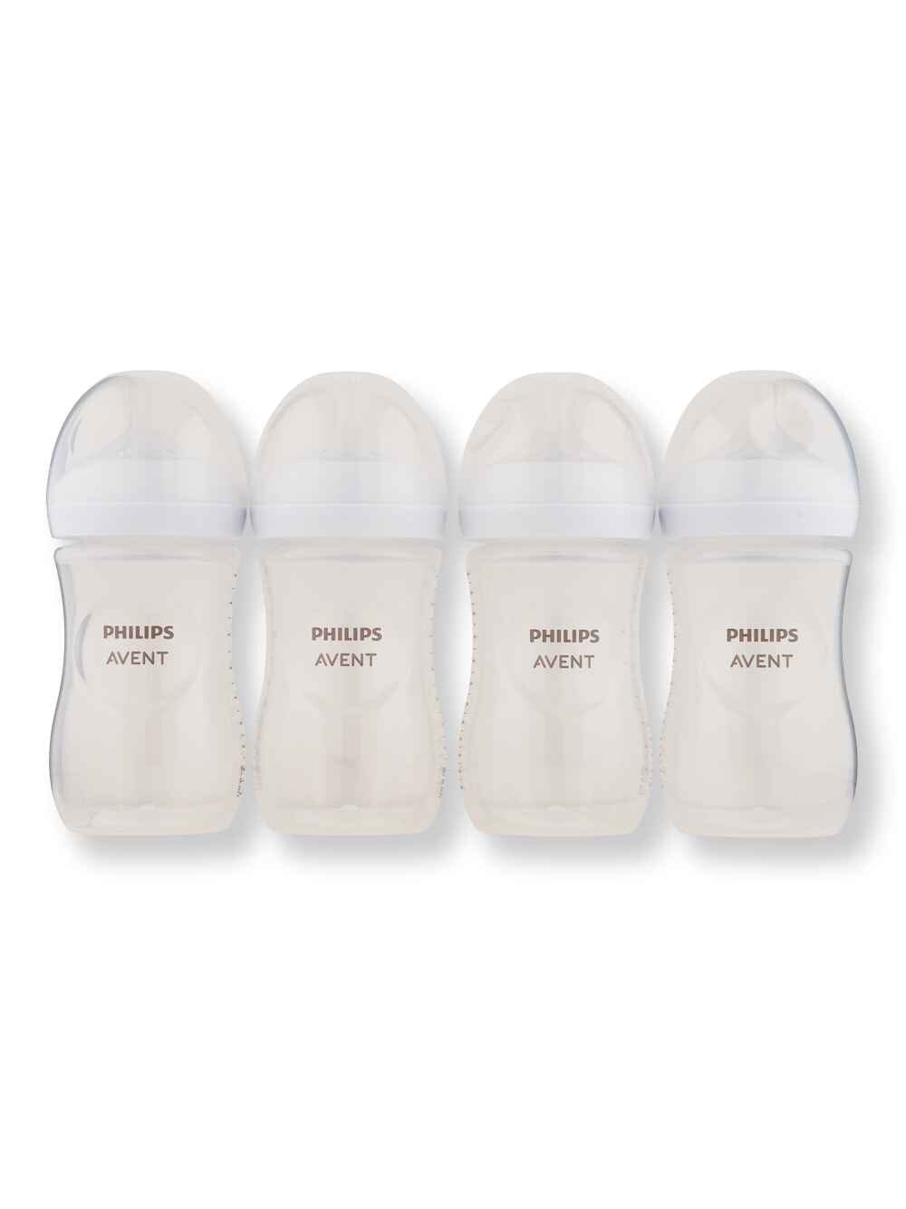 Philips Avent Philips Avent Natural Baby Bottle With Natural Response Nipple Clear 4 Ct 9 oz Baby Bottles 