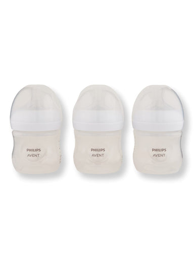 Philips Avent Philips Avent Natural Baby Bottle With Natural Response Nipple Clear Baby Bottles 4 oz 3 Ct 