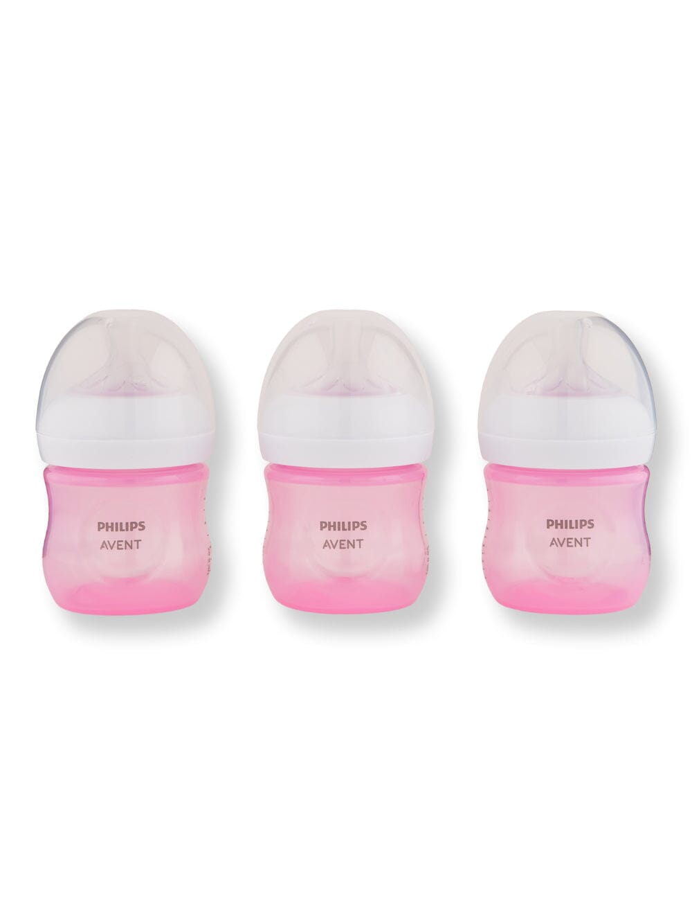 Philips Avent Philips Avent Natural Baby Bottle With Natural Response Nipple Pink Baby Bottles 4 oz 3 Ct 
