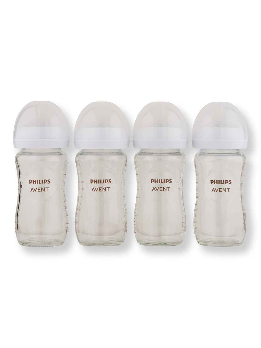 Philips Avent Philips Avent Natural Glass Baby Bottle 4 Ct 8 oz Baby Bottles 