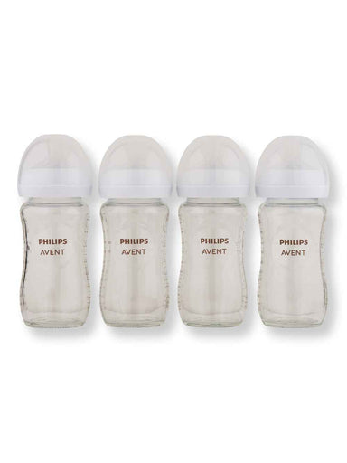 Philips Avent Philips Avent Natural Glass Baby Bottle 4 Ct 8 oz Baby Bottles 