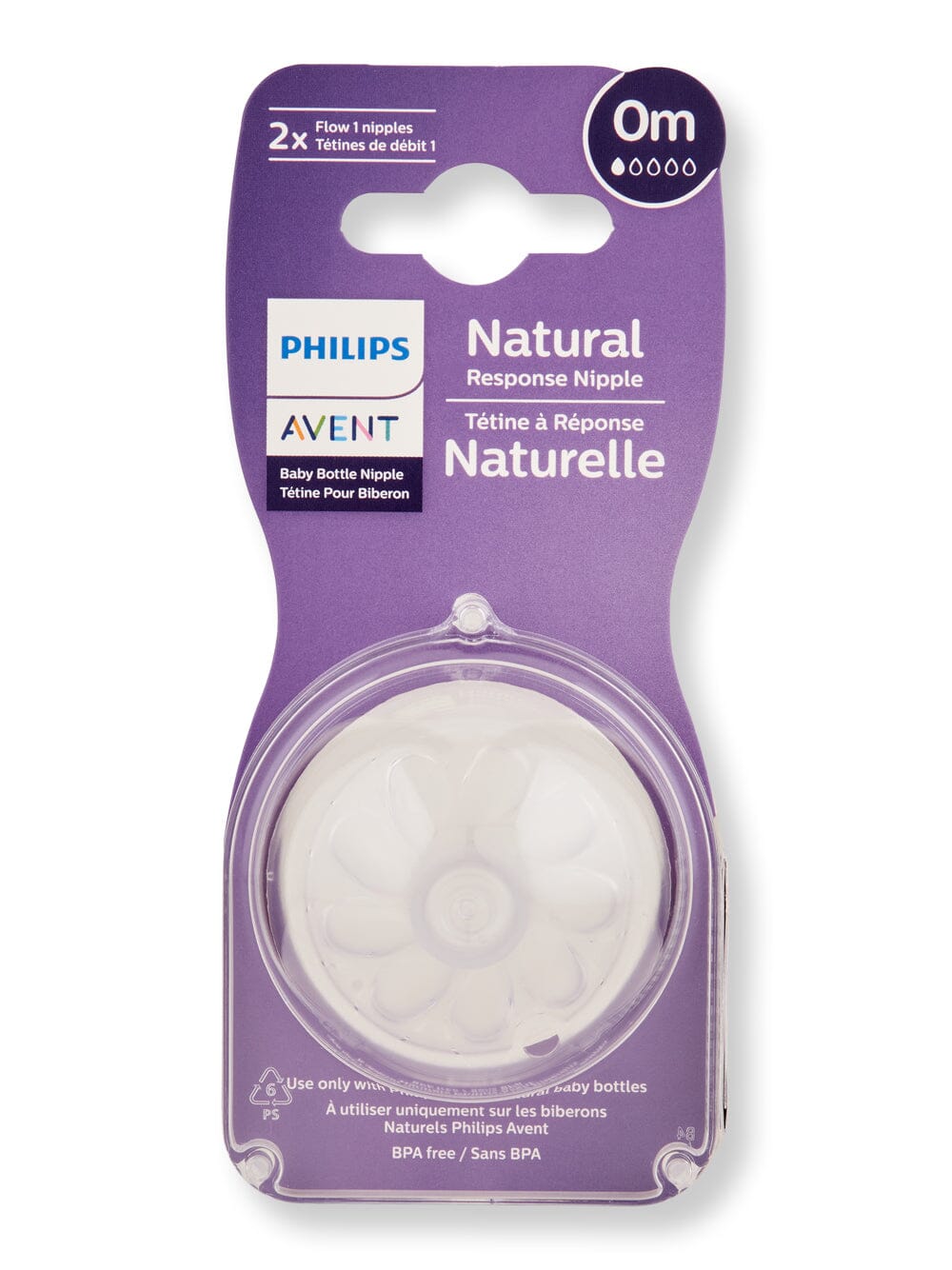 Philips Avent Philips Avent Natural Response Nipple Flow 1 Baby Bottles 2 Ct 