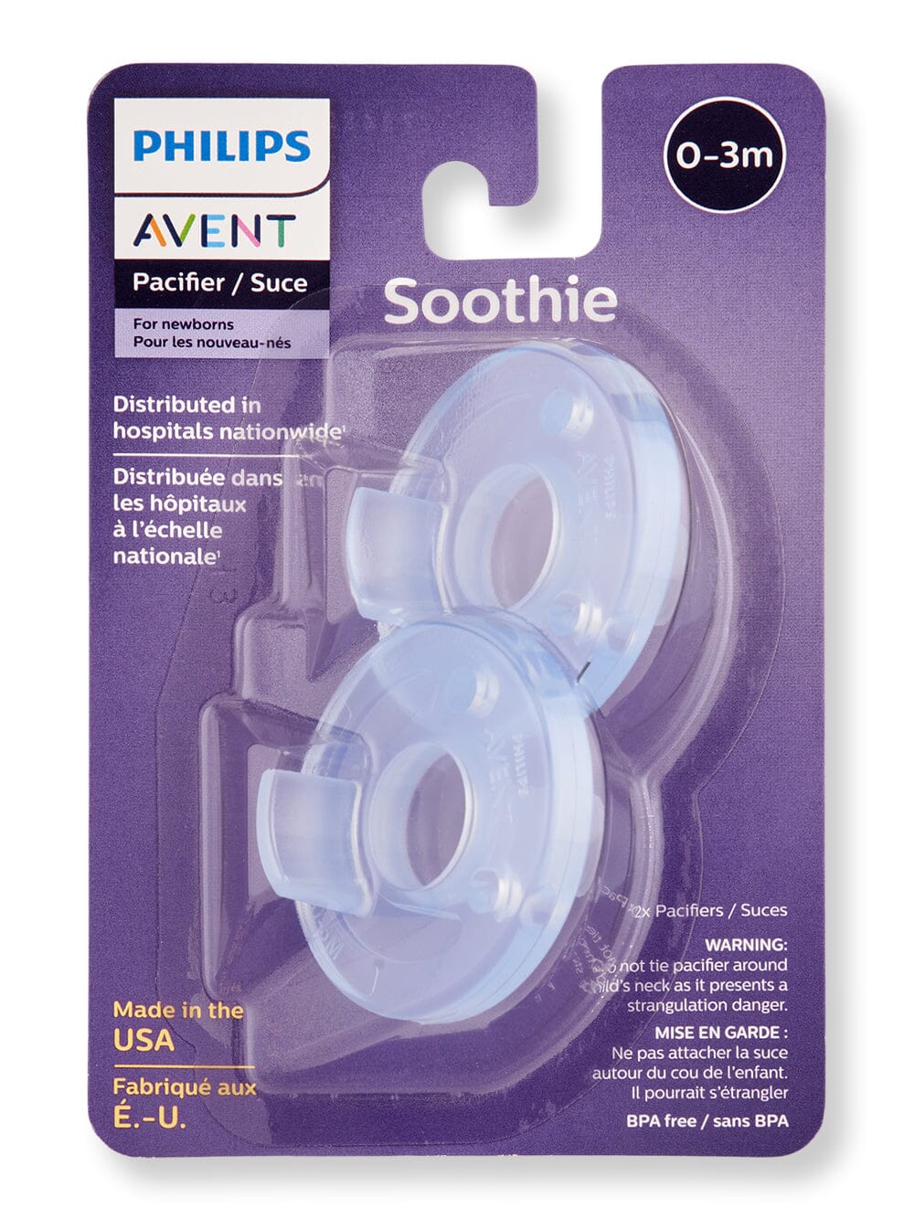 Philips Avent Philips Avent Soothie 0-3m Blue Pacifiers & Soothers 2 Ct 