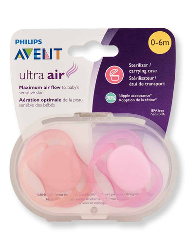 Philips Avent Philips Avent Ultra Air Pacifier 0-6m 2 Ct Pacifiers & Soothers 