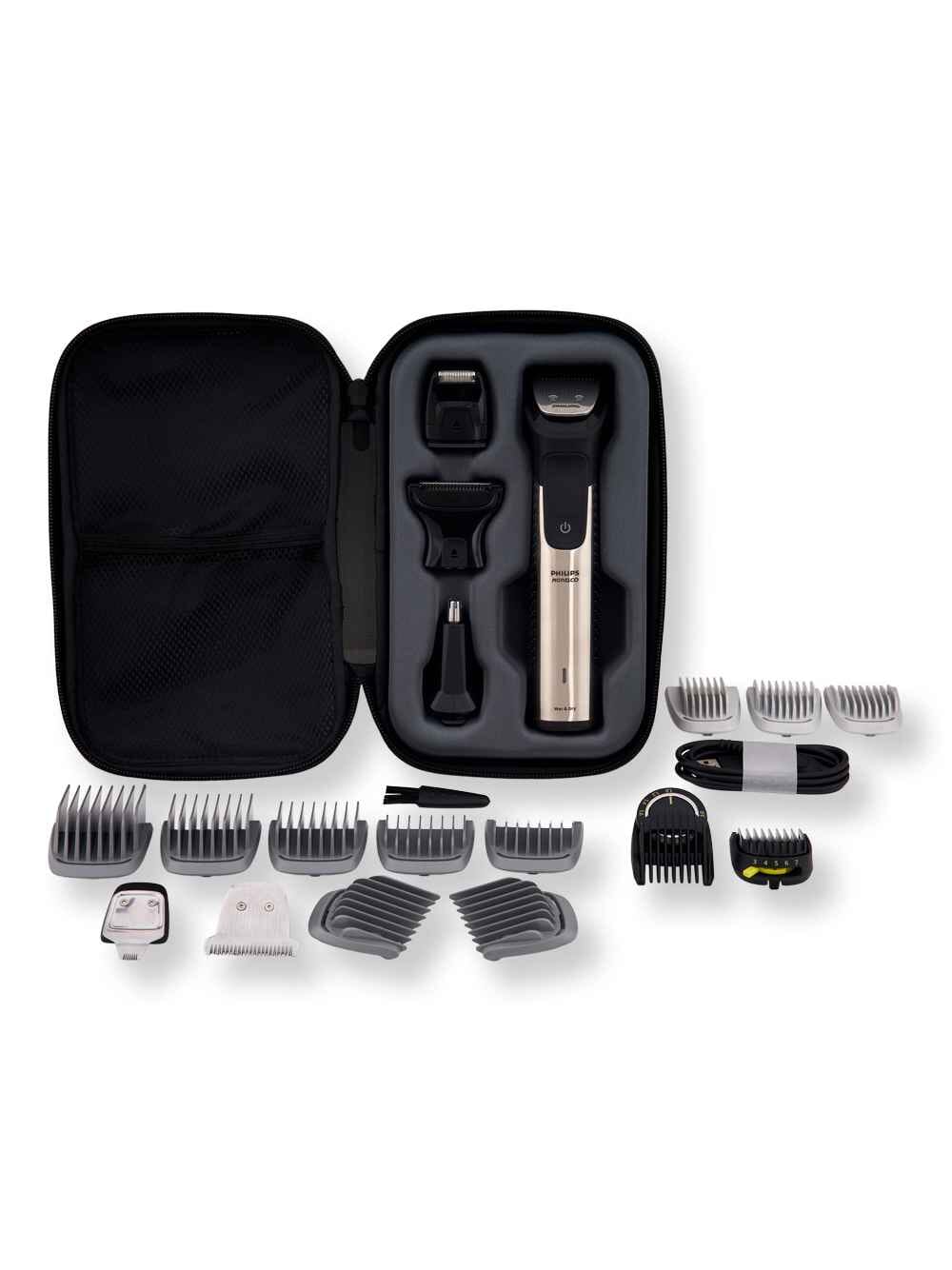 Philips Norelco Philips Norelco Multigroomer Series 9000 21 piece Mens Grooming Kit for Beard Body Face Nose & Ear Shaving Accessories 