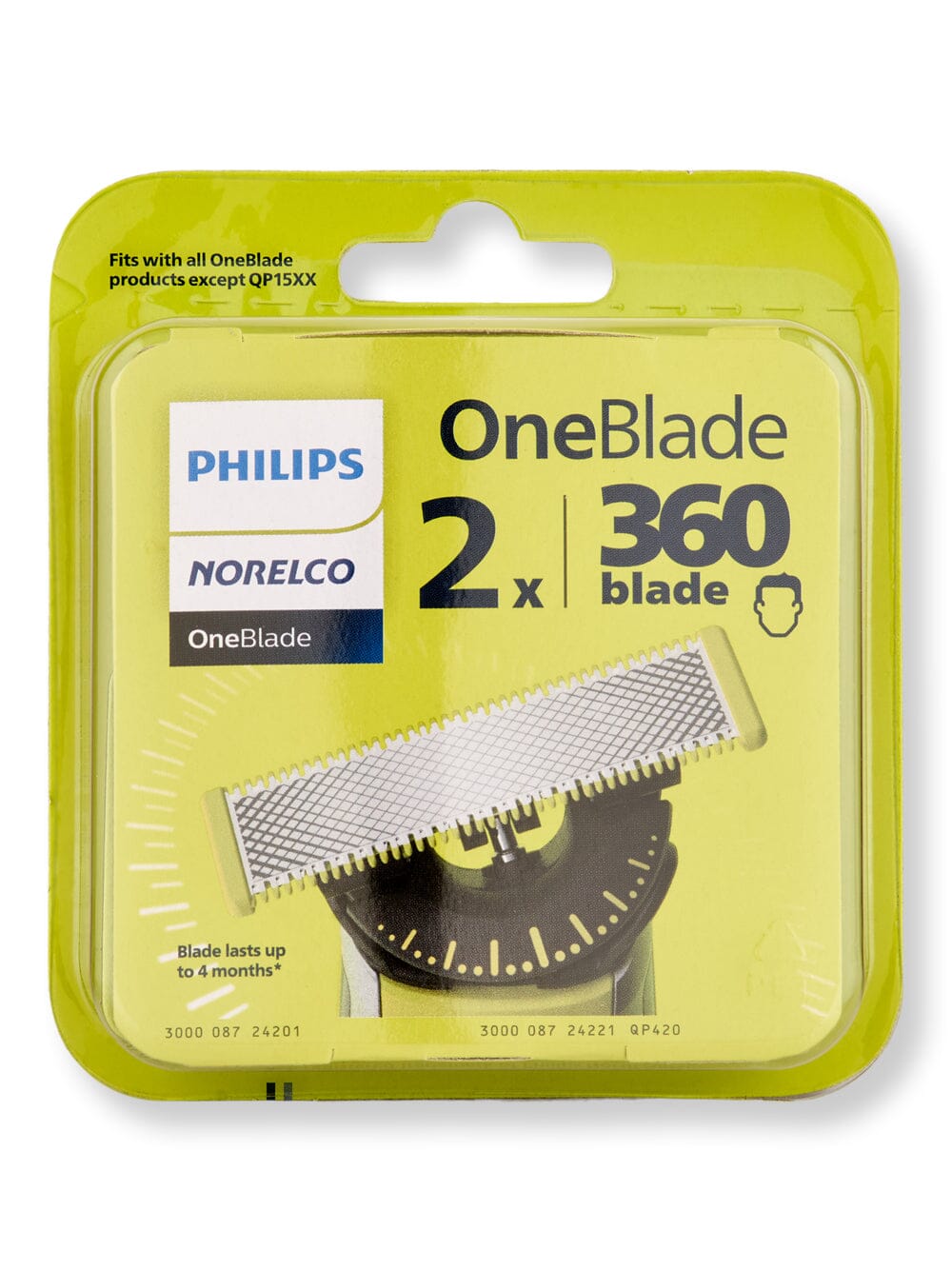 Philips Norelco Philips Norelco OneBlade 360 Blade Replacement Blades Razors, Blades, & Trimmers 2 Ct 