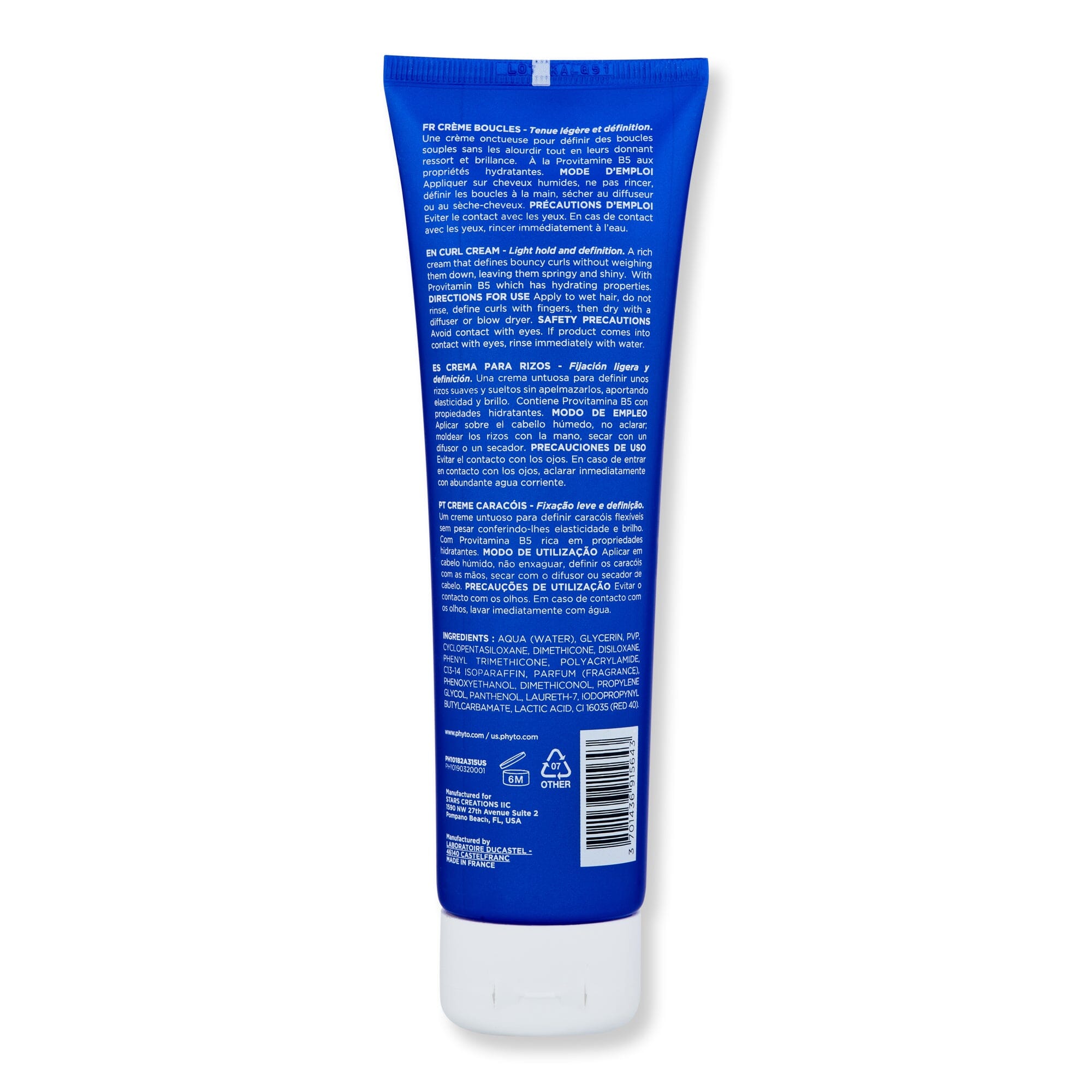 Phyto Phyto Curl Cream Styling Treatments 
