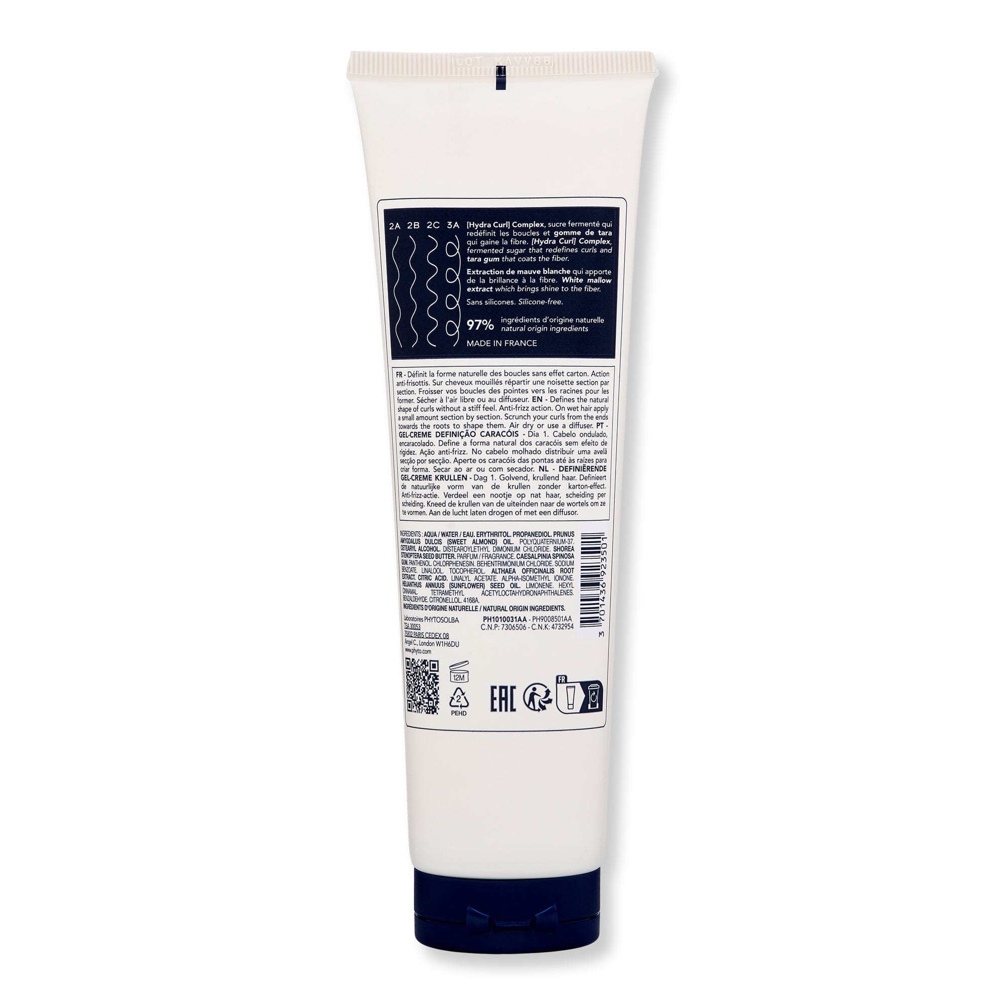 Phyto Phyto Curls Modeling Gel-Cream Styling Treatments 