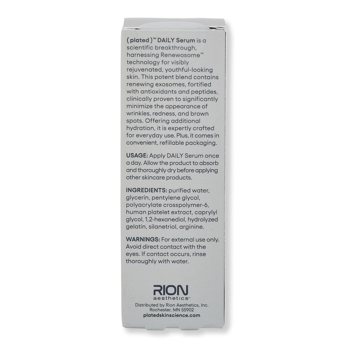 Plated Skin Science Plated Skin Science Daily Serum Serums 