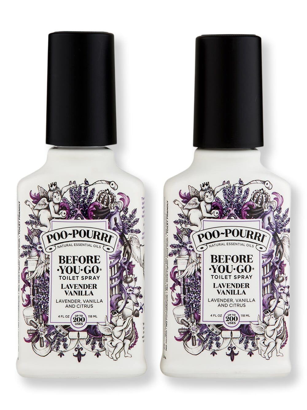 Poo Pourri Poo Pourri Lavender Vanilla 2 ct 4 oz Candles & Diffusers 