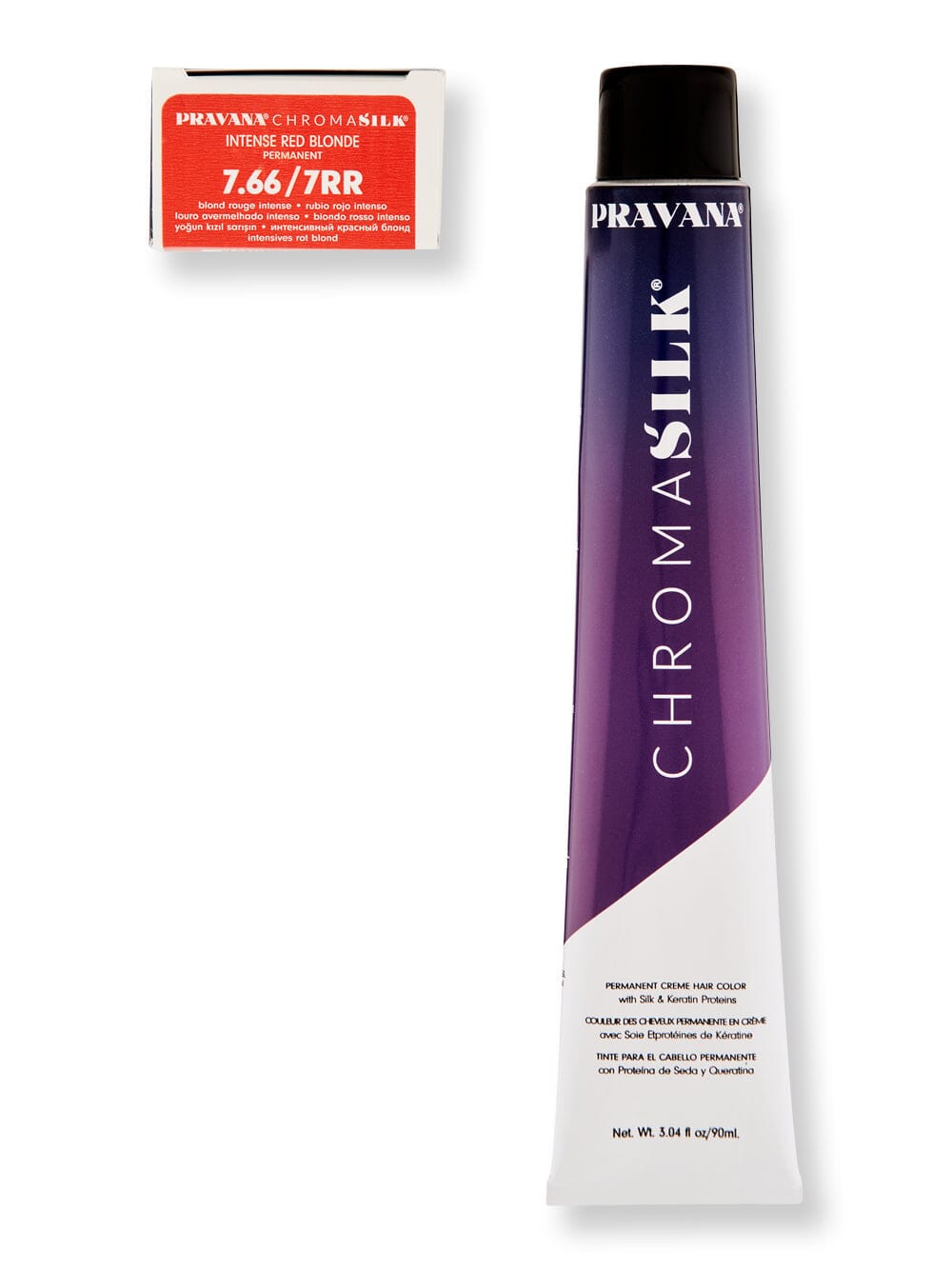 Pravana Pravana Chromasilk Creme Hair Color 3 oz 7.66 Intense Red Blonde Hair Color 