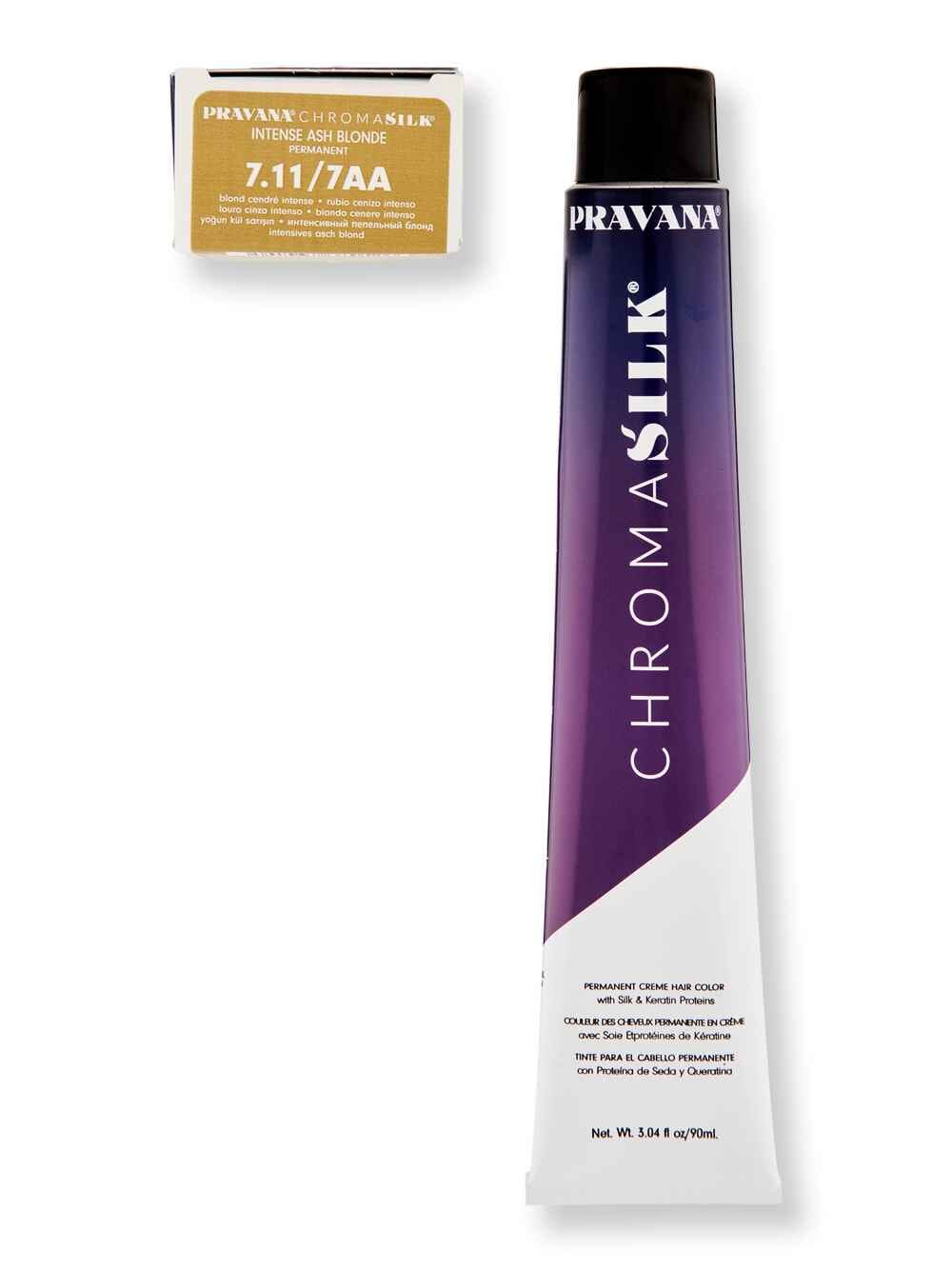 Pravana Pravana Chromasilk Creme Hair Color 3 oz7Aa/7.11 Intense Ash Blonde Hair Color 