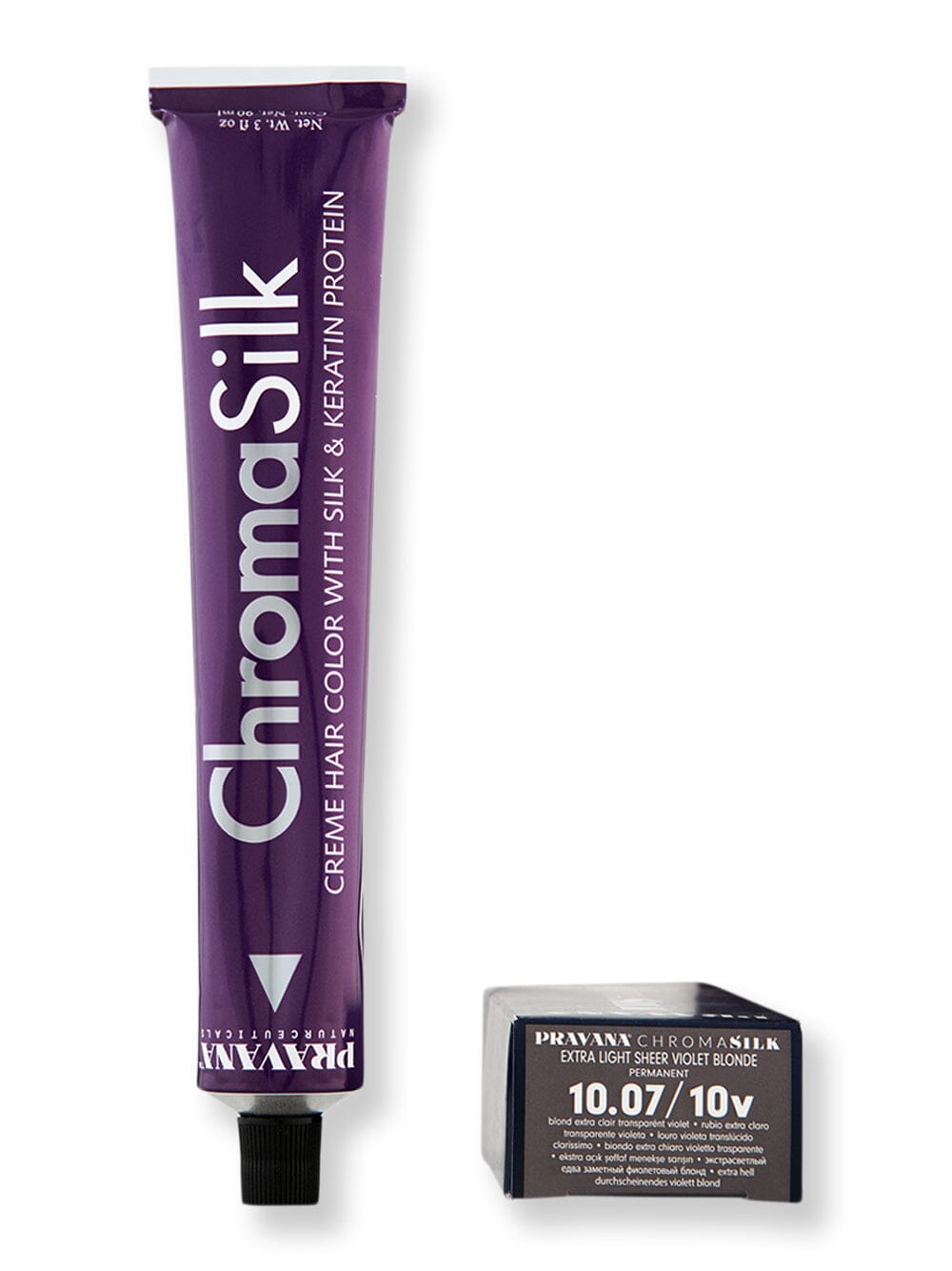Pravana Pravana Chromasilk Creme Hair Color Hair Color 3 oz 10v/10.07 Ultra Sheer Platinum Blonde 