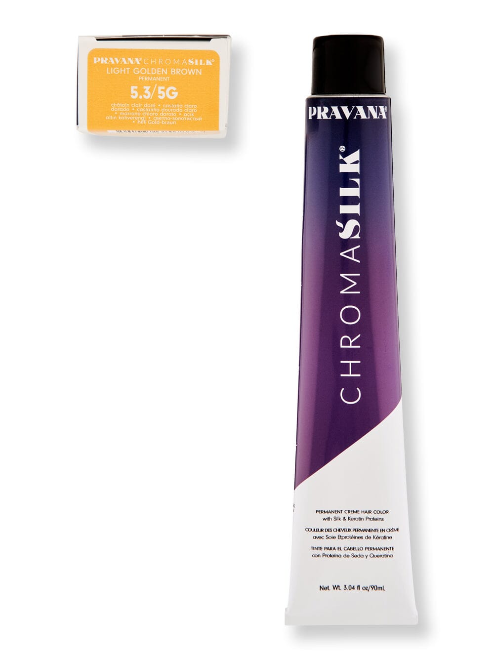 Pravana Pravana Chromasilk Creme Hair Color Hair Color 3 oz 5.3 Light Golden Brown 