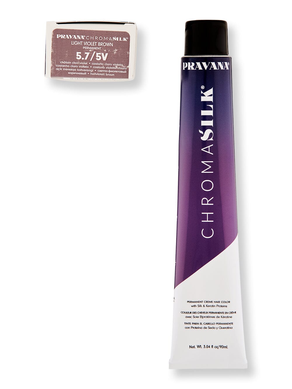 Pravana Pravana Chromasilk Creme Hair Color Hair Color 3 oz 5.7 Light Violet Brown 