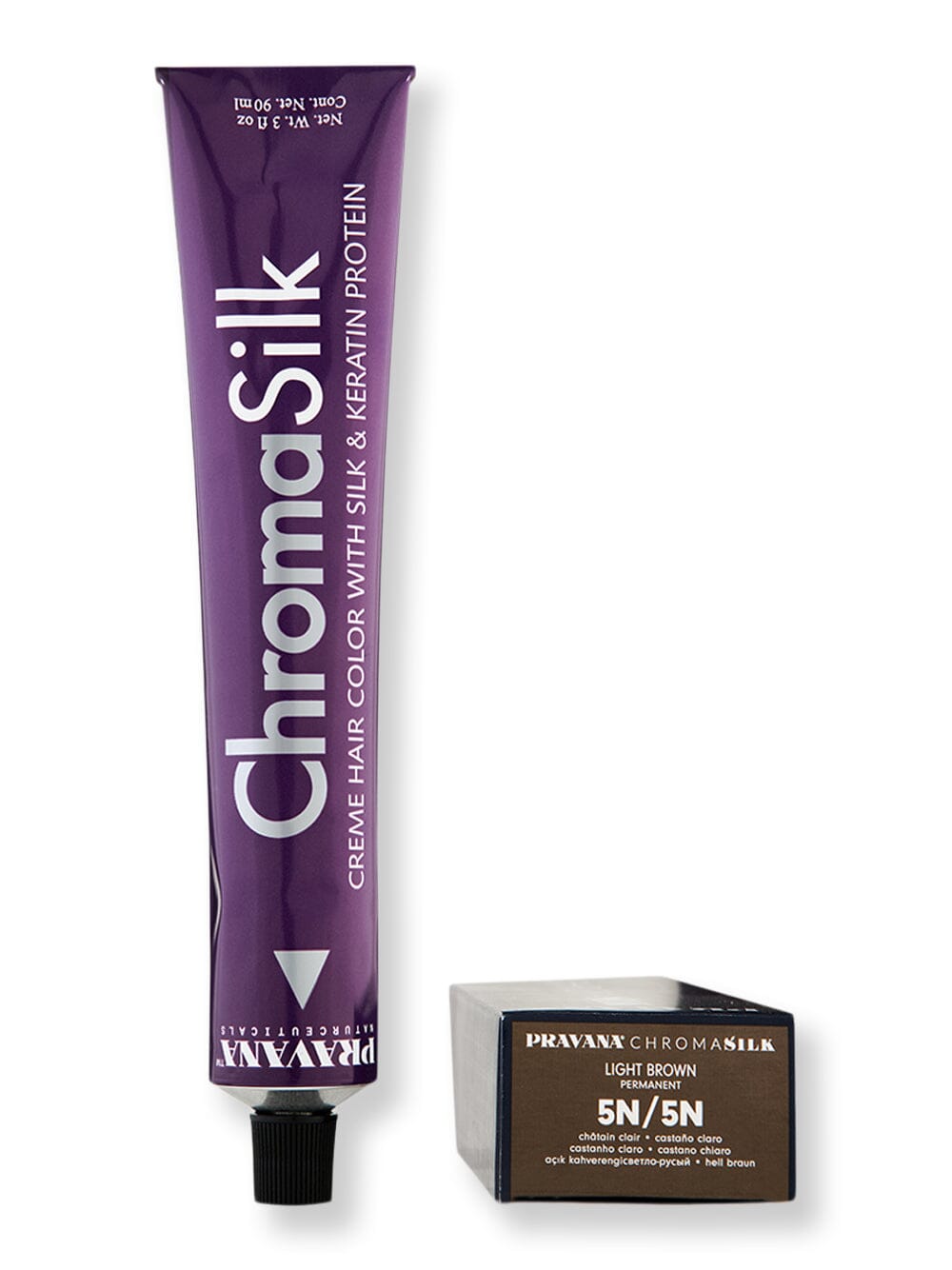 Pravana Pravana Chromasilk Creme Hair Color Hair Color 3 oz 5N Light Brown 
