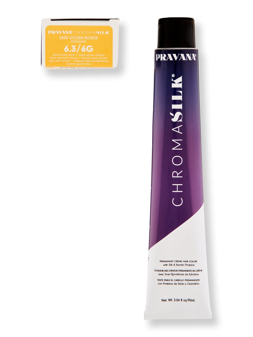 Pravana Pravana Chromasilk Creme Hair Color Hair Color 3 oz 6.3 Dark Golden Blonde 