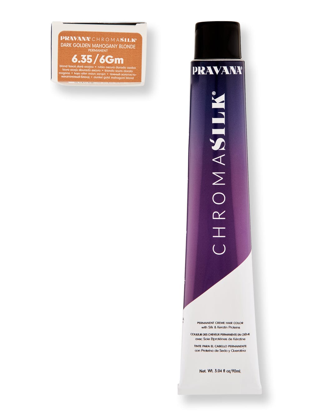 Pravana Pravana Chromasilk Creme Hair Color Hair Color 3 oz 6.35 Dark Golden Mahogany Blonde 