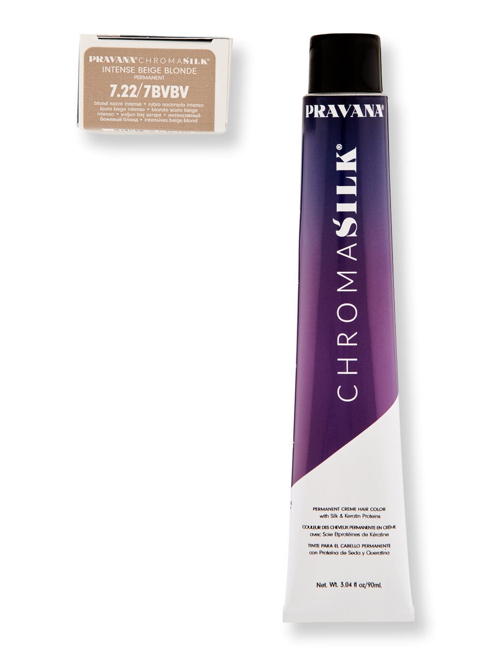 Pravana Pravana Chromasilk Creme Hair Color Hair Color 3 oz 7.22 Intense Beige Blonde 