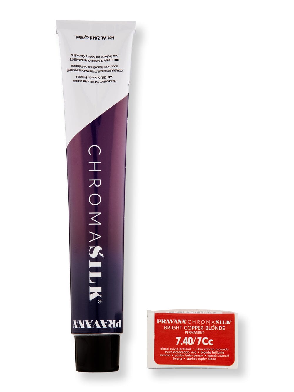 Pravana Pravana Chromasilk Creme Hair Color Hair Color 3 oz 7.40 Bright Copper Blonde 