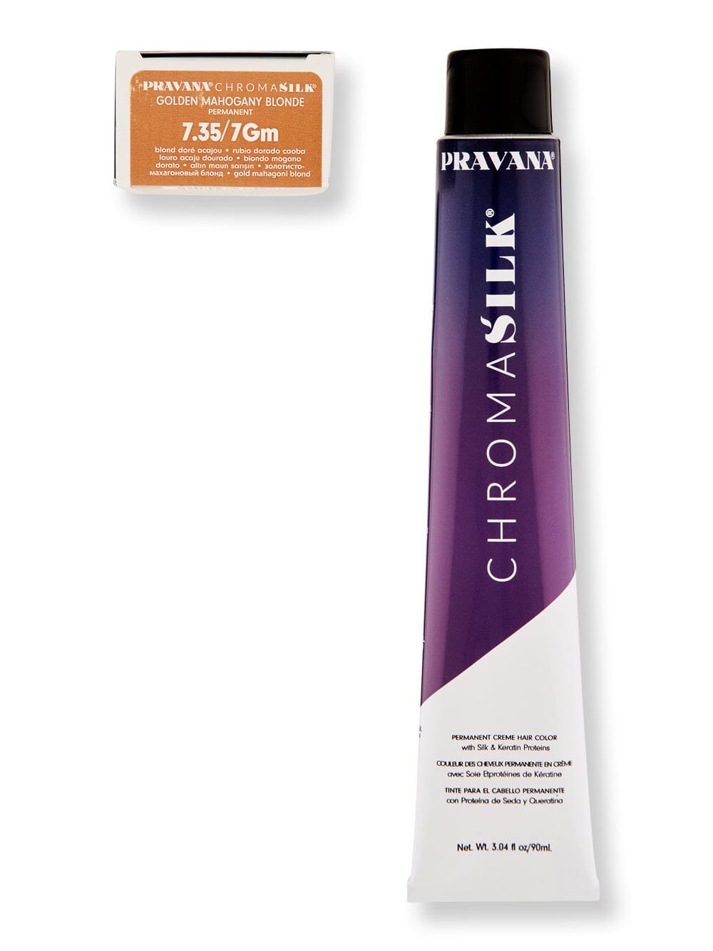 Pravana Pravana Chromasilk Creme Hair Color Hair Color 3 oz 7Gm/7.35 Golden Mahogany Blonde 