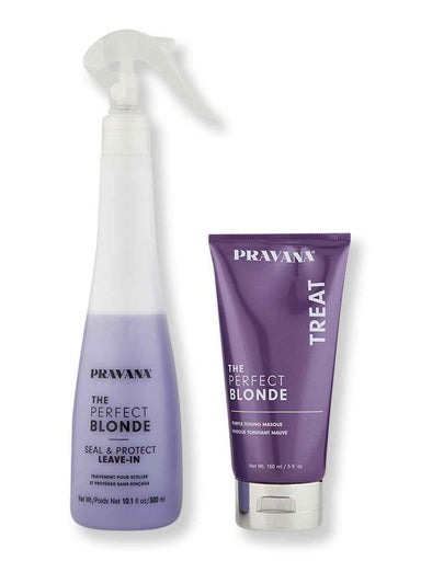 Pravana Pravana The Perfect Blonde Masque 5 oz & Seal and Protect Leave-In Treatment 10 oz Hair Care Value Sets 
