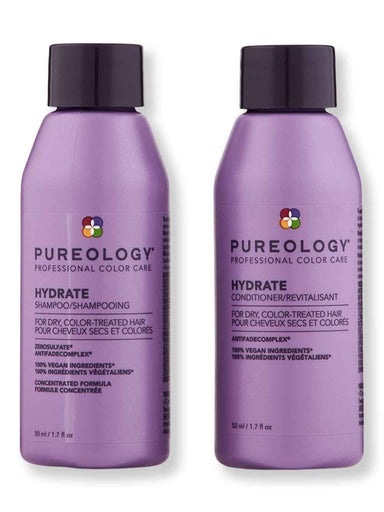 Pureology Pureology Hydrate Shampoo & Conditioner 1.7 oz Hair Care Value Sets 