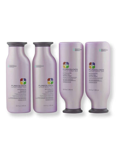 Pureology Pureology Hydrate Shampoo & Conditioner 250 ml 4 ct Hair Care Value Sets 