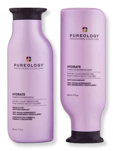 Pureology Pureology Hydrate Shampoo & Conditioner 9 oz Hair Care Value Sets 