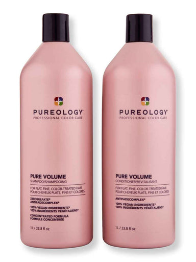 Pureology Pureology Pure Volume Shampoo & Conditioner 1L Hair Care Value Sets 