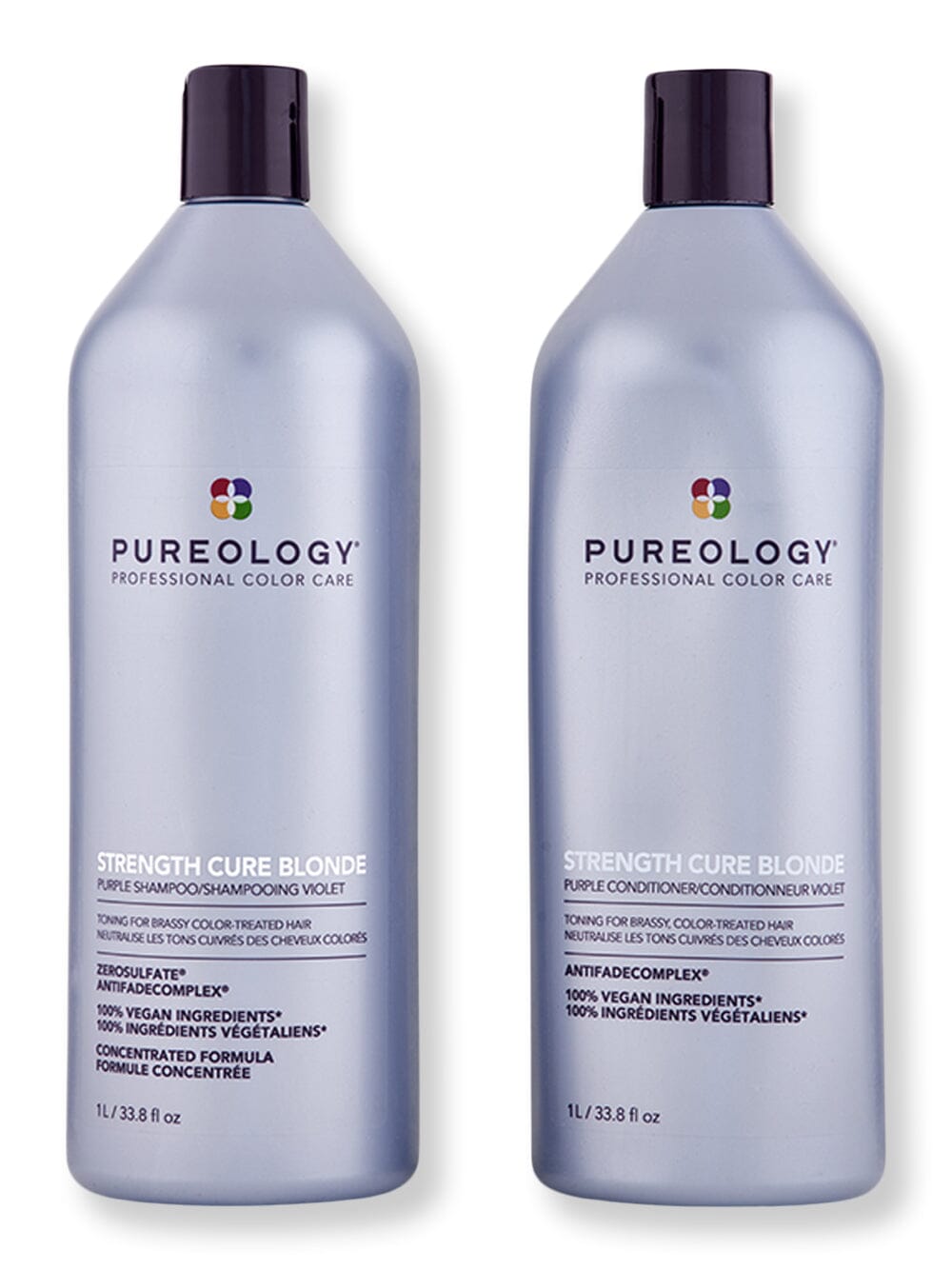 Pureology Pureology Strength Cure Blonde Shampoo & Conditioner 1 L Hair Care Value Sets 