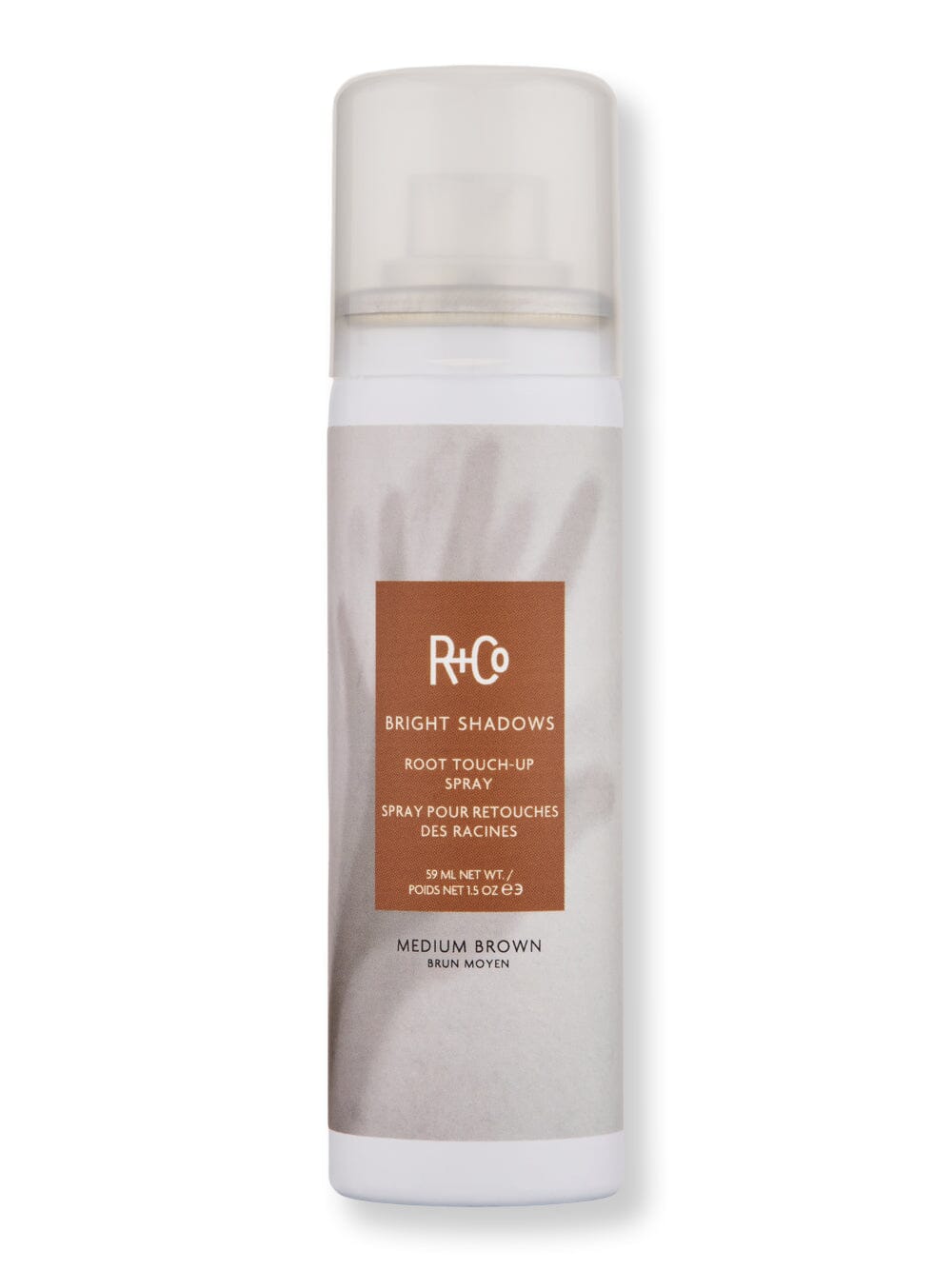 R+Co R+Co Bright Shadows Root Touch-Up Spray Hair Color 1.5 oz Medium Brown 