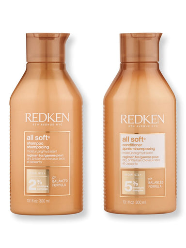 Redken Redken All Soft Shampoo & Conditioner 10.1 oz Hair Care Value Sets 