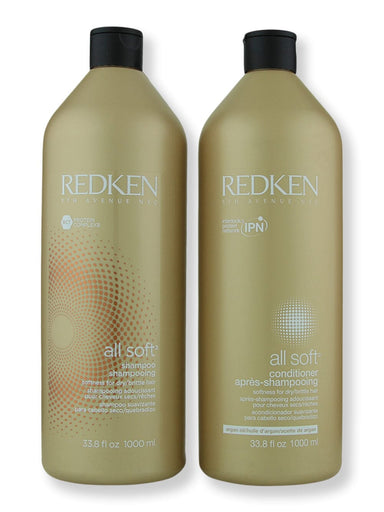 Redken Redken All Soft Shampoo & Conditioner 33.8 oz Hair Care Value Sets 