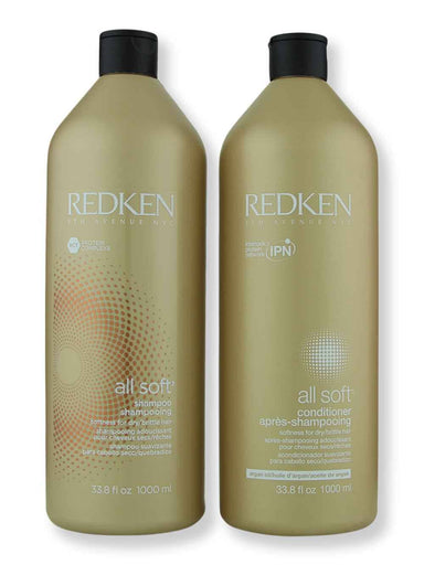 Redken Redken All Soft Shampoo & Conditioner 33.8 oz Hair Care Value Sets 