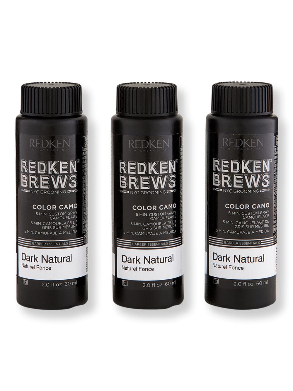 Redken Redken Brews Color Camo 2N Dark Natural 3 ct 2 oz Hair Color 