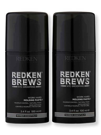 Redken Redken Brews Work Hard Molding Paste 2 ct 3.4 oz Styling Treatments 