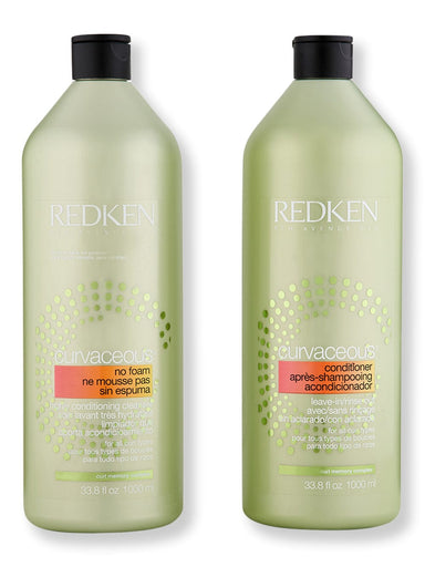 Redken Redken Curvaceous No Foam Shampoo & Conditioner 33.8 oz Hair Care Value Sets 