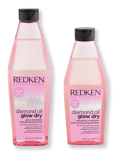 Redken Redken Diamond Oil Glow Dry Gloss Shampoo 10.1 oz & Conditioner 8.5 oz Hair Care Value Sets 