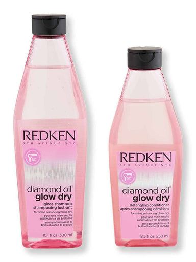 Redken Redken Diamond Oil Glow Dry Gloss Shampoo 10.1 oz & Conditioner 8.5 oz Hair Care Value Sets 