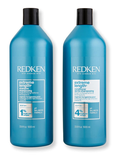 Redken Redken Extreme Length Shampoo & Conditioner 1L Hair Care Value Sets 