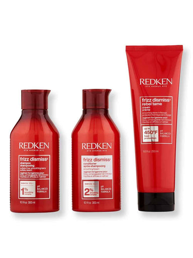 Redken Redken Frizz Dismiss Shampoo & Conditioner 10.1 oz, & Rebel Tame 8.5 oz Hair Care Value Sets 
