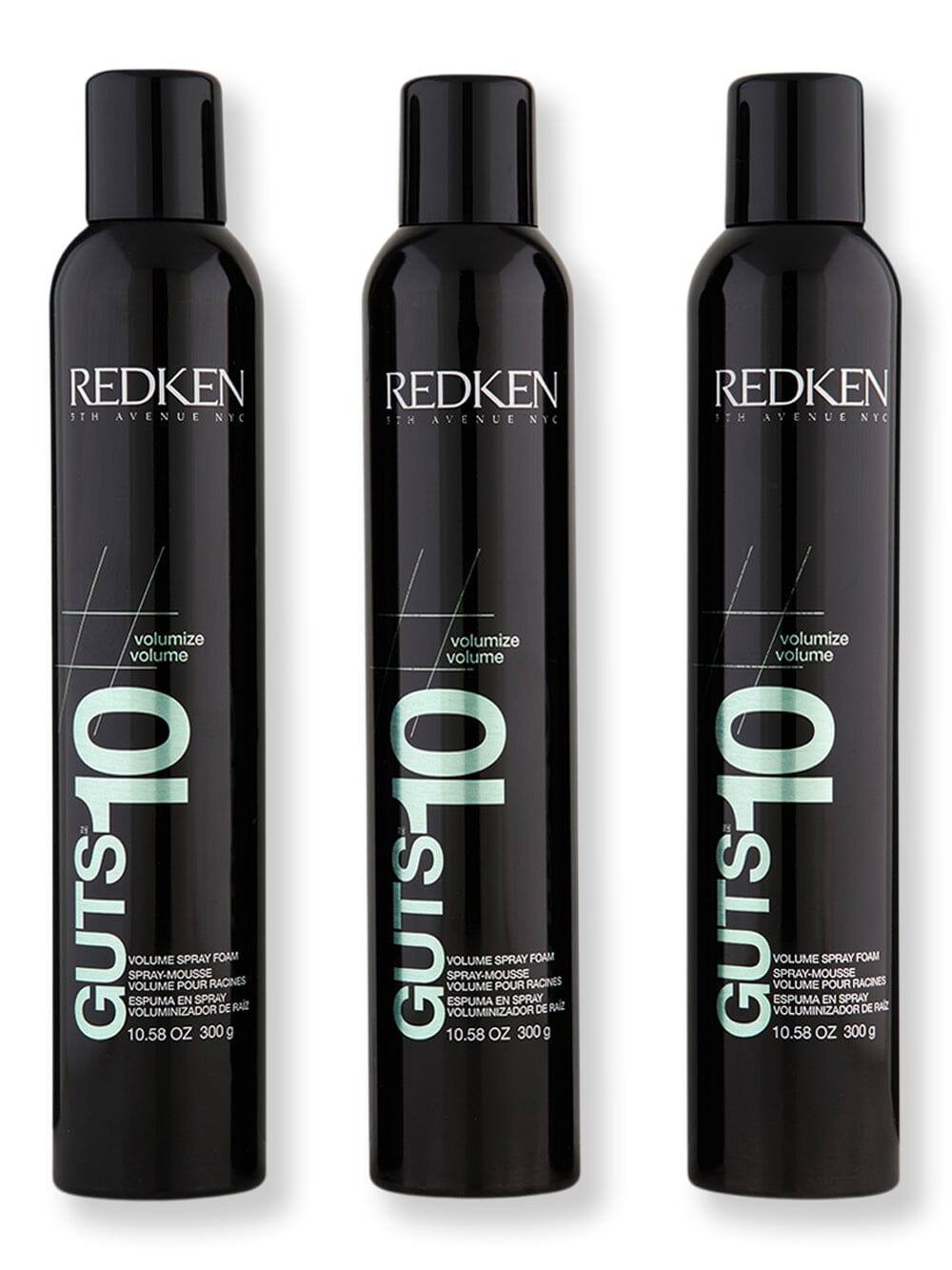 Redken Redken Guts 10 Volume Spray Foam 3 Ct 10.1 oz Styling Treatments 