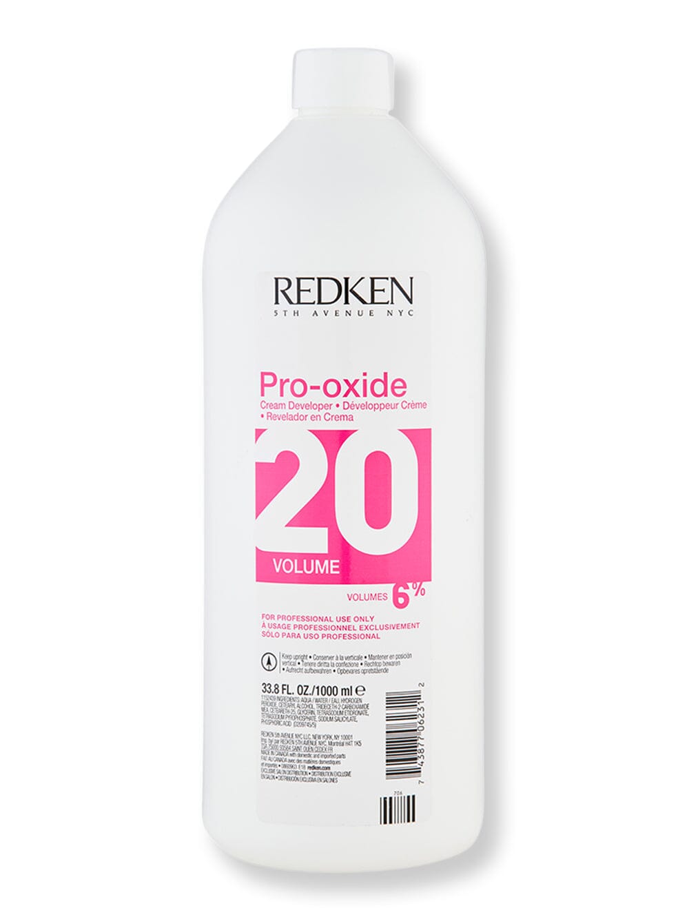 Redken Redken Pro-Oxide Cream Developer 20 Volume Liter Hair Color 