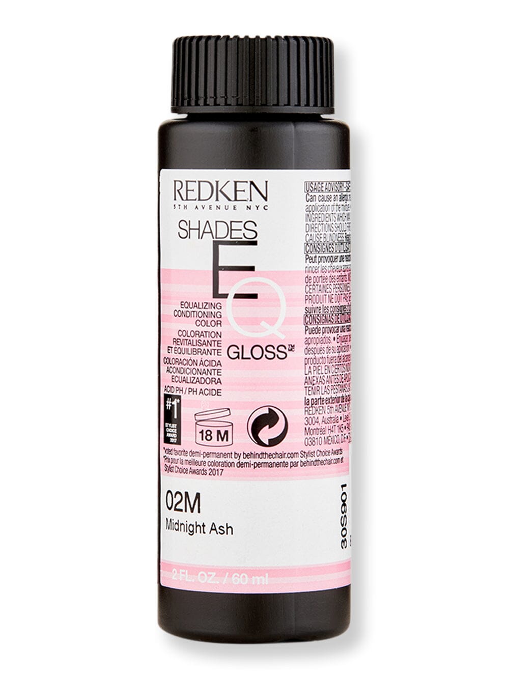 Redken Redken Shades EQ Gloss Hair Color 2 oz / 60 ml 02M Midnight Ash 