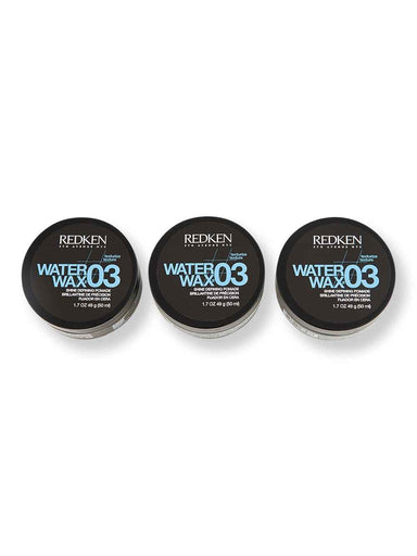 Redken Redken Water Wax 03 Shine Defining Pomade 3 Ct 1.69 oz Styling Treatments 