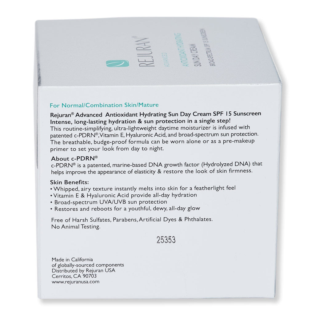 REJURAN REJURAN Advanced Antioxidant Hydrating Sun Day Cream SPF 15 Face Sunscreens 