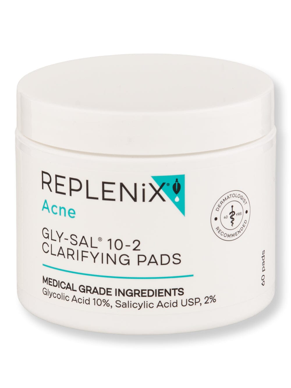 Replenix Replenix Gly-Sal 10-2 Clarifying Pads Acne, Blemish, & Blackhead Treatments 60 Ct 